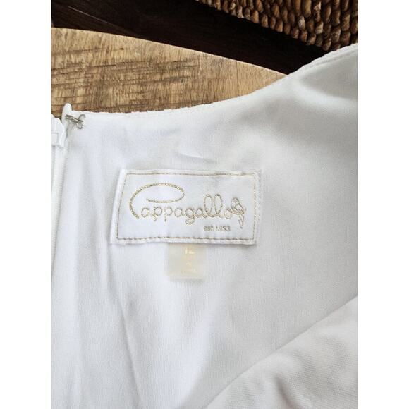 Pappagallo Amaya Sleeveless Shift Dress Women's Size 12 White Coastal Resort - Picture 6 of 13